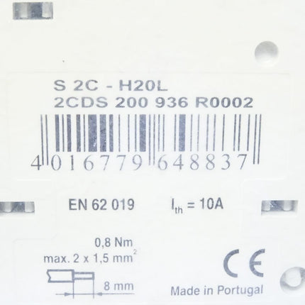 ABB Hilfsschalter S2C-H20L / Neu OVP - Maranos.de
