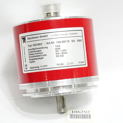 TR Electronic CE100V 100-00115 Drehgeber / Neuwertig - Maranos.de