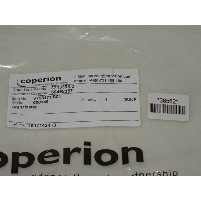 Coperion 4x V728171.B01 Grenztaster  3713398.2 NEU-OVP - Maranos.de