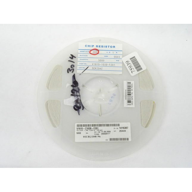 5000x SEKIDAI SMD 39R2 / 0603 / V1615-1039-F201 Widerstände - Maranos.de