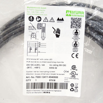 Murr Elektronik 7000-12411-6540500 / Neu OVP - Maranos.de