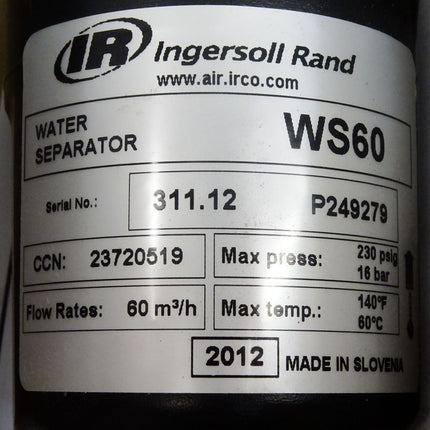 Ingersoll Rand Water Separator WS60 / 23720519 / Neu OVP - Maranos.de