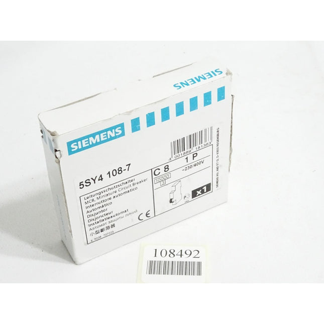 Siemens Leitungsschutzschalter 5SY4108-7 / Neu OVP - Maranos.de