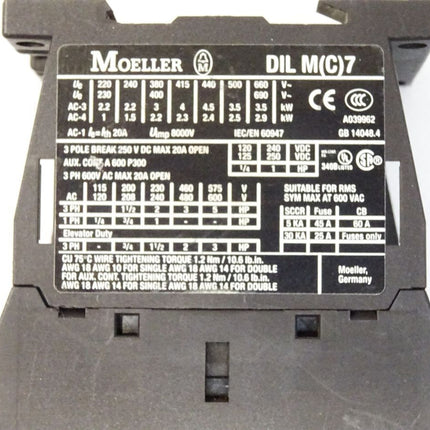 Moeller Leistungsschütz DILMC7-01 - Maranos.de