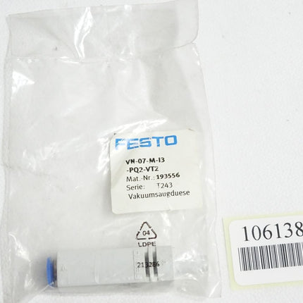 Festo 193556 VN-07-M-I3-PQ2-VT2 Vakuumsaugdüse / Neu OVP - Maranos.de