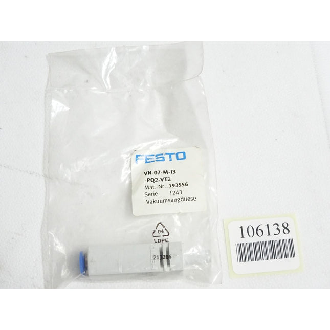 Festo 193556 VN-07-M-I3-PQ2-VT2 Vakuumsaugdüse / Neu OVP - Maranos.de