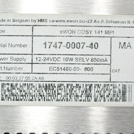 eWON networking router COSY 141 MPI EC51460-00 - Maranos.de