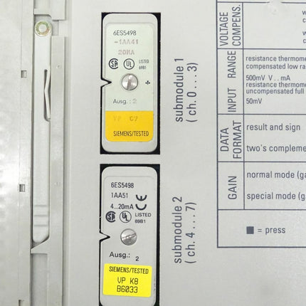 Siemens 6ES5460-4UA13 Simatic S5 6ES5 460-4UA13 E:01 - Maranos.de