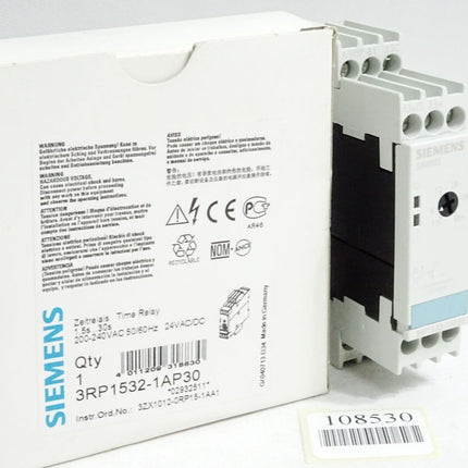 Siemens Zeitrelais 1.5s...30s 3RP1532-1AP30 / Neu OVP - Maranos.de