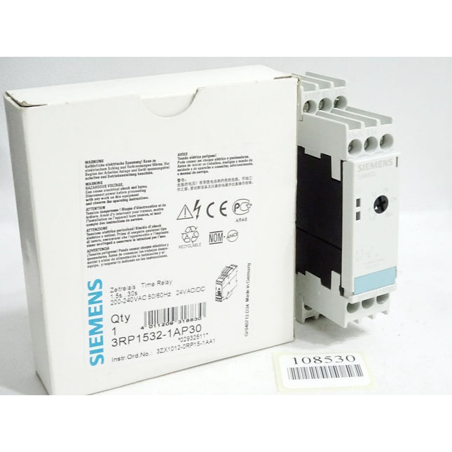 Siemens Zeitrelais 1.5s...30s 3RP1532-1AP30 / Neu OVP - Maranos.de