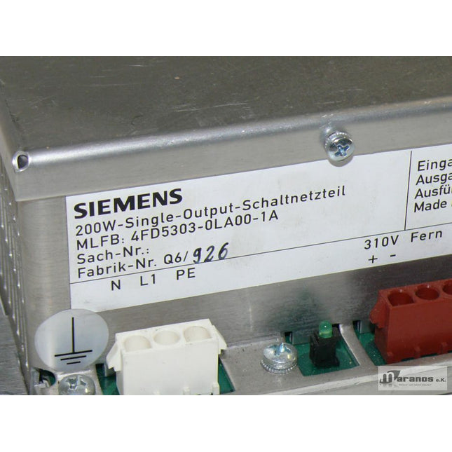 Siemens 4FD5303-0LA00-1A MLFB Single Output Schaltnetzteil 4FD5 303-0LA00-1A - Maranos.de