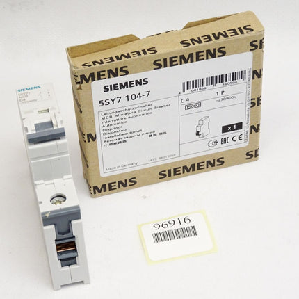 Siemens 5SY7104-7 5SY7 104-7 Leitungsschutzschalter / Neu OVP - Maranos.de