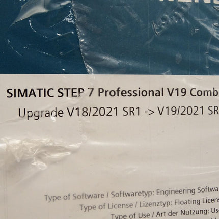 Siemens SUS-230691 Simatic Step 7 Professional V19 Combo V19/2021 SR2 Upgrade 6ES7822-1AA23-0YE5 / Neu OVP - Maranos.de