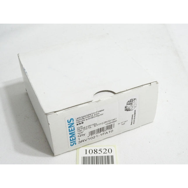 Siemens Leistungsschalter 3RV1021-1FA10 / Neu OVP - Maranos.de