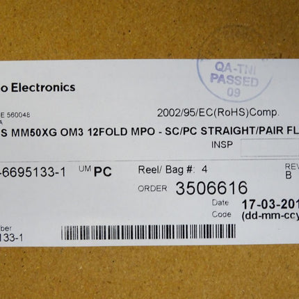 AMP Tyco Electronics 0-6695133-1 MPO/SC Snap-In-Kassette / Neu OVP - Maranos.de