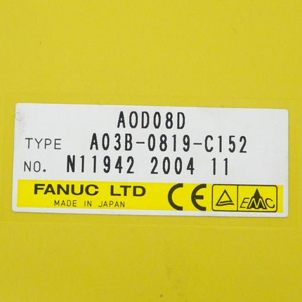 Fanuc A03B-0819-C152 Output Module AOD08D N11942 2004-11 - Maranos.de