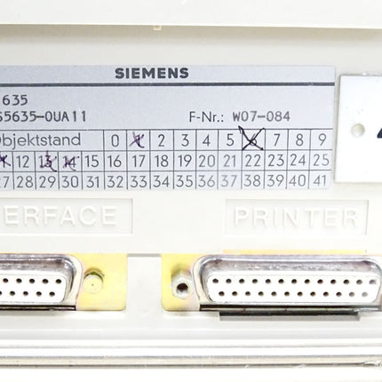 Siemens PG635 6ES5635-0UA11 6ES5 635-0UA11 - Maranos.de