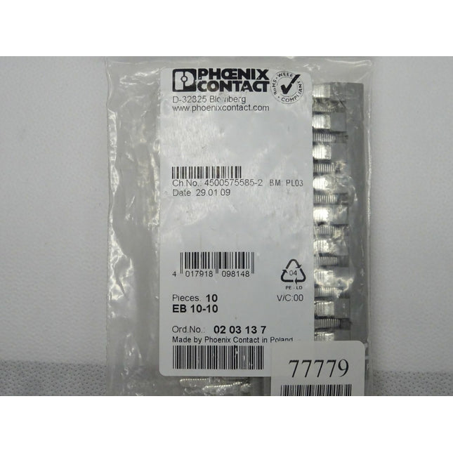 Phoenix Contact 0203137 (10&#180;er Pack) EB 10-10 4500575585-2 Neu-OVP - Maranos.de