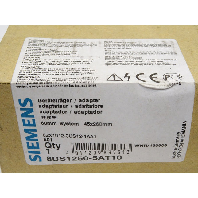 Siemens Geräteträger 8US1250-5AT10 / Neu OVP versiegelt - Maranos.de