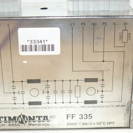 Neuwertig: TIMONTA FF335 Netzfilter / FF 335 Filter - Maranos.de