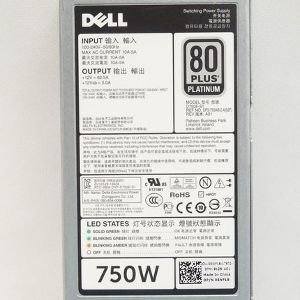 DELL D750E-S1 DPS-750AB-2 A 02F Power Supply 750W - Maranos.de