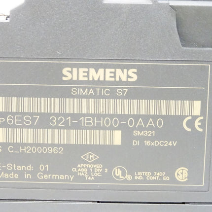Siemens S7-300 SM321 6ES7321-1BH00-0AA0 / 6ES7 321-1BH00-0AA0 (ohne Klappe und mit Stecker) - Maranos.de