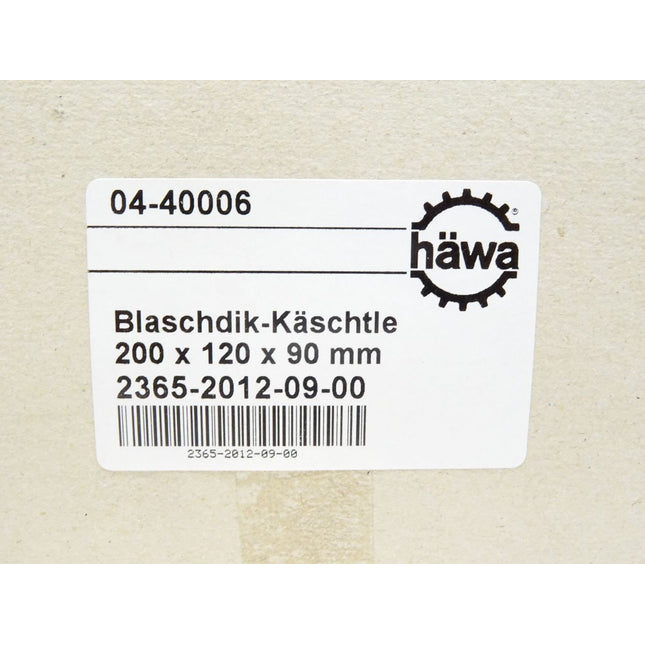 Häwa Blaschdik-Käschtle Gehäuse 04-40006 / 2365-2012-09-00 / 200 x 120 x 90mm / Neu OVP - Maranos.de