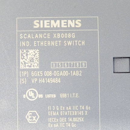 Siemens Scalance XB008G Ethernet Switch 6GK5008-0GA00-1AB2 6GK5 008-0GA00-1AB2 - Maranos.de