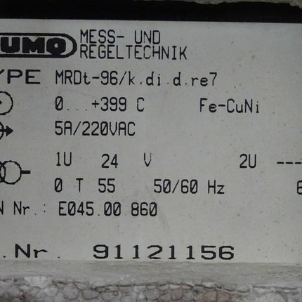 Jumo MRDt-96 / 91121156 / MRDt-96 /k.di.d.re7 / 7-22097 NEU/OVP - Maranos.de