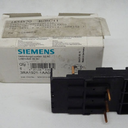 Siemens 3RA1921-1AA00 / 3RA1 921-1AA00 Verbindungsbaustein S0AC NEU-OVP - Maranos.de