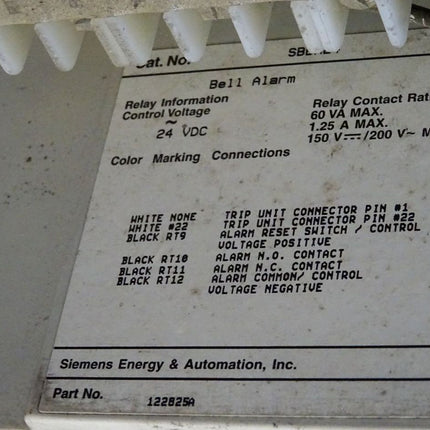 Siemens SBS2500 / SBS3225F / SBBA24 Circuit Breaker Leistungschalter - Maranos.de