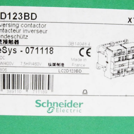 Schneider Wendeschütz LC2D123BD TesSys 071118 / Neu OVP - Maranos.de