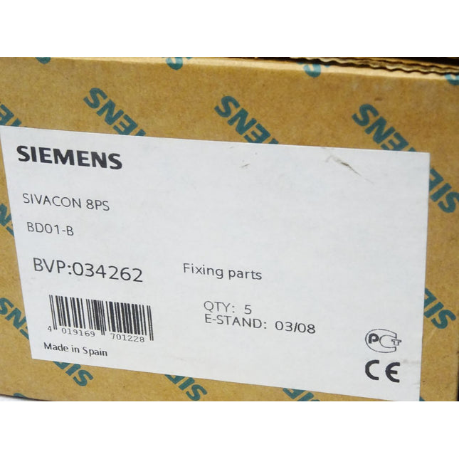 Siemens Sivacon 8PS BD01-B Fixing parts Befestigungsbügel / Inhalt : 5 Stück / Neu OVP - Maranos.de