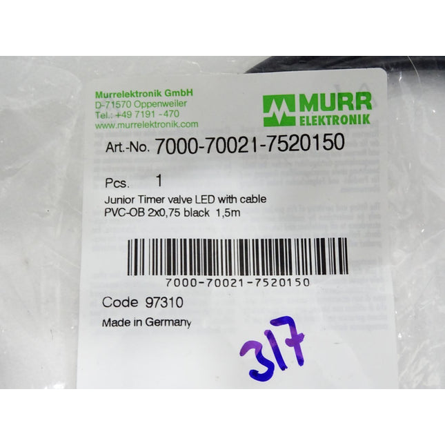 Murr Elektronik Kabel 1.5m 7000-70021-7520150 / Neu OVP - Maranos.de