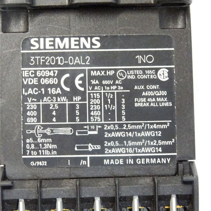 Siemens Schütz 3TF2010-0AL2 - Maranos.de