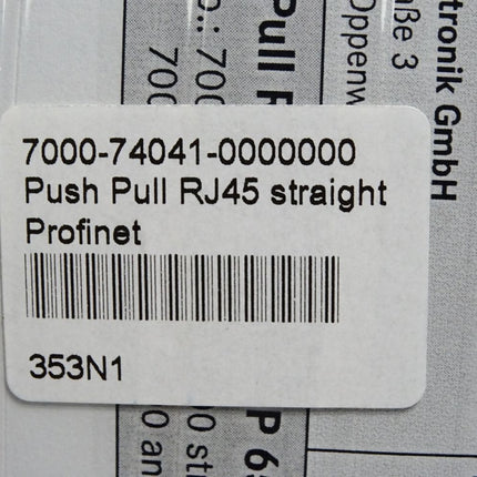 Murr Elektronik 7000-74041-0000000 Push Pull RJ45 Schneidklemmanschluss / Neu OVP - Maranos.de