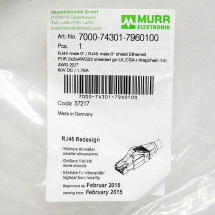 Murr Elektronik 7000-74301-7960100 / Neu OVP - Maranos.de