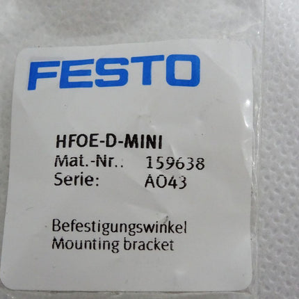 Festo 159638 HFOE-D-MINI Befestigungswinkel / Neu OVP - Maranos.de