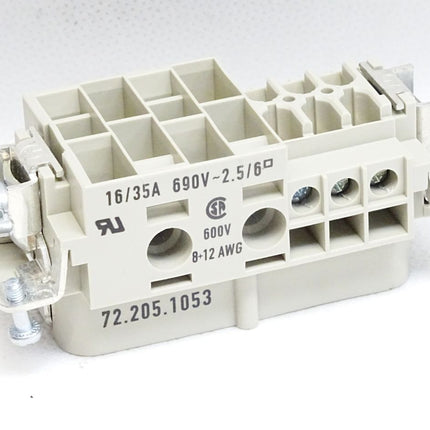 Wieland 72.205.1053 Buchseinsatz POW BUS 4/6 DA D AG revos / Neu - Maranos.de