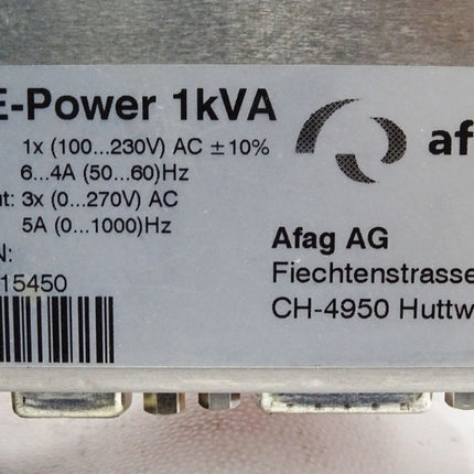 Afag Servoregler SE-Power 1kVA - Maranos.de