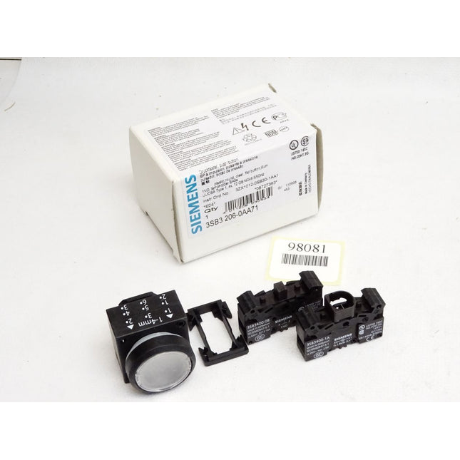 Siemens Drucktaster klar 3SB3206-0AA71 3SB3 206-0AA71 / Neu OVP - Maranos.de