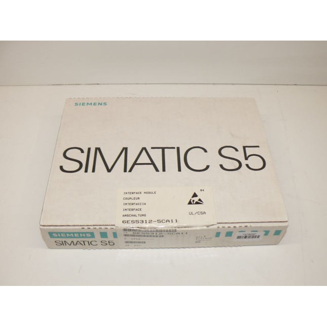 NEU-OVP Siemens 6ES5312-5CA11 Simatic S5 6ES5 312-5CA11 E:02 - Maranos.de