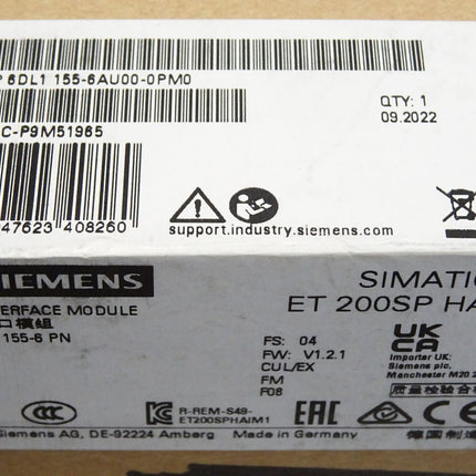 Siemens ET200SP IM155-6 PN 6DL1155-6AU00-0PM0 6DL1 155-6AU00-0PM0 / Neu OVP versiegelt - Maranos.de