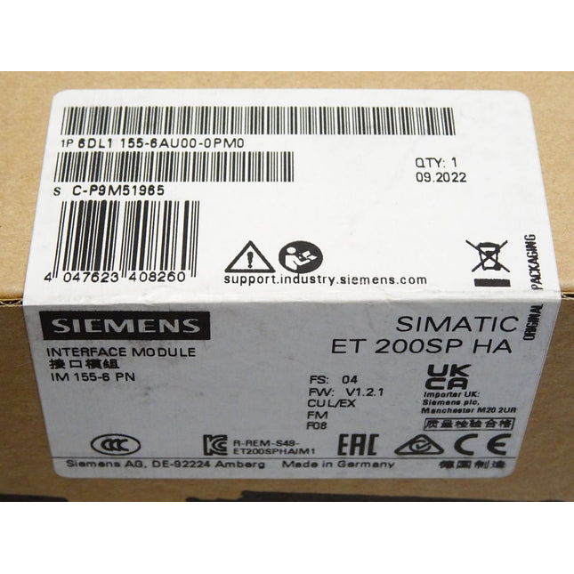 Siemens ET200SP IM155-6 PN 6DL1155-6AU00-0PM0 6DL1 155-6AU00-0PM0 / Neu OVP versiegelt - Maranos.de