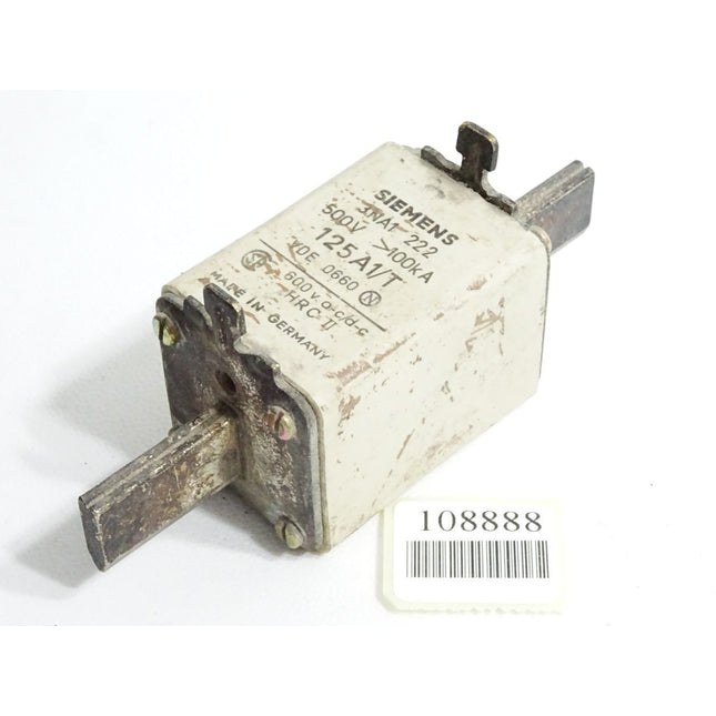 Siemens Sicherung 3NA1222 3NA1 222 500V 100kA 125A  1/T - Maranos.de
