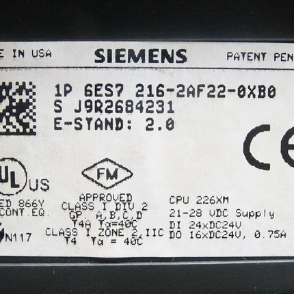 Siemens Simatic S7-200 6ES7216-2AF22-0XB0 / 6ES7 216-2AF22-0XB0 - Maranos.de