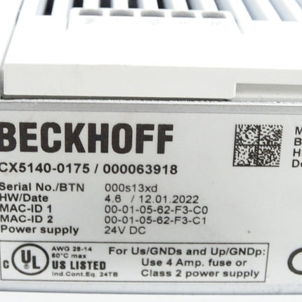 Beckhoff CX5140-0175 / 000063918 Embedded-PC - Maranos.de
