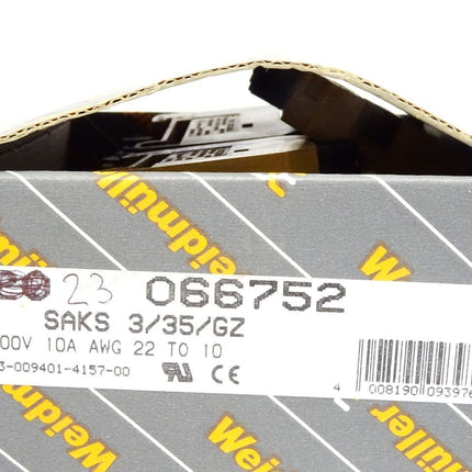 Weidmüller 066752/0667520000 SAKS3/35/GZ / Inhalt : 23 Stück / Neu OVP - Maranos.de