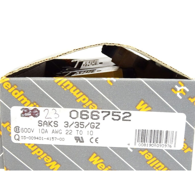 Weidmüller 066752/0667520000 SAKS3/35/GZ / Inhalt : 23 Stück / Neu OVP - Maranos.de