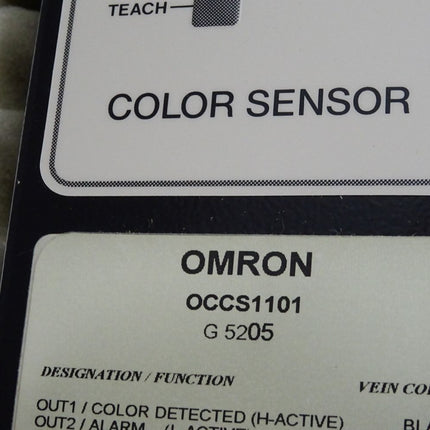 Omron Color Sensor OCCS OCCS1101 / Neu OVP - Maranos.de